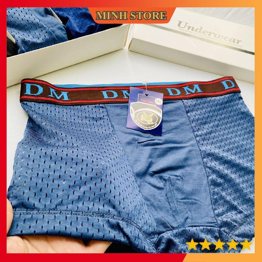 Quần sịp đùi nam thông hơi cao cấp cạp DM, Quần lót nam boxer đùi thông hơi co dãn 4 chiều - MS66