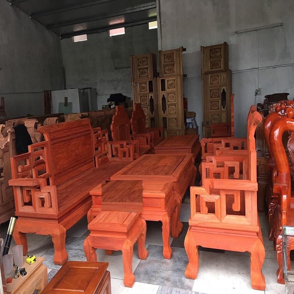 Bộ Bàn Ghế Sơn Thủy Gỗ Hương Đỏ Nam Phi VIP