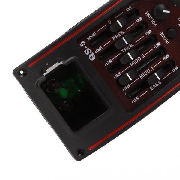 Acoustic Guitar Preamp 5 Band EQ Tuner Piezo Pickup