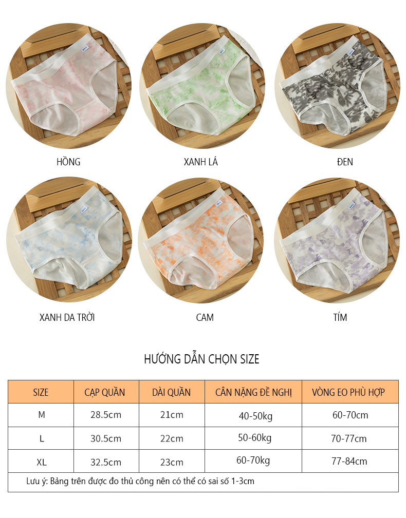 Quần Lót Nữ Cotton Tăm Kháng Khuẩn Thấm Hút Mồ Hôi P502