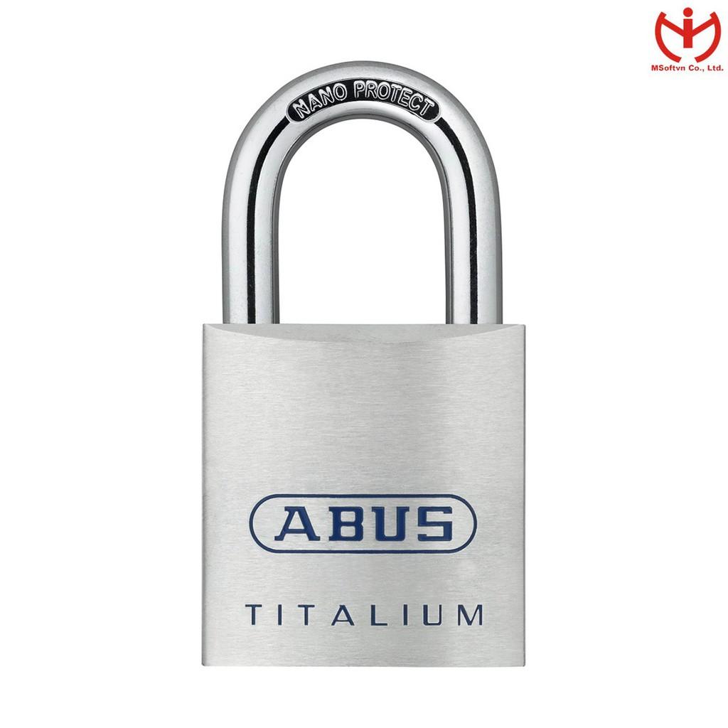 Ổ khóa ABUS 80TI/50 thân TITALIUM rộng 50mm chìa răng cưa - MSOFT