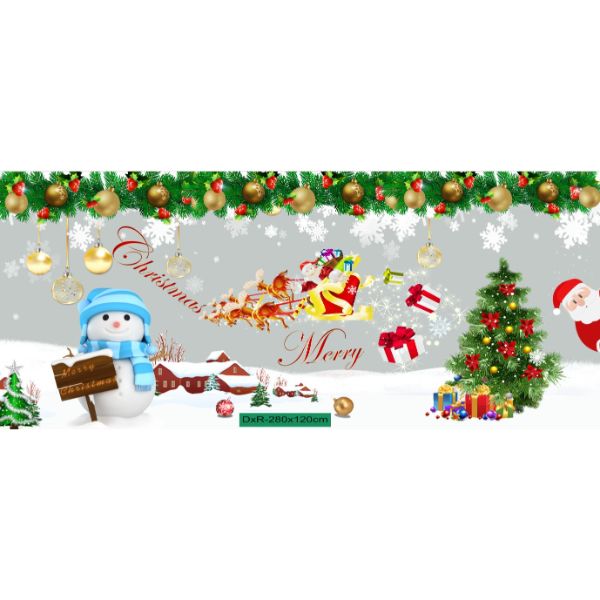 Decal trang trí noel - Decal giáng sinh trang trí kính PK638