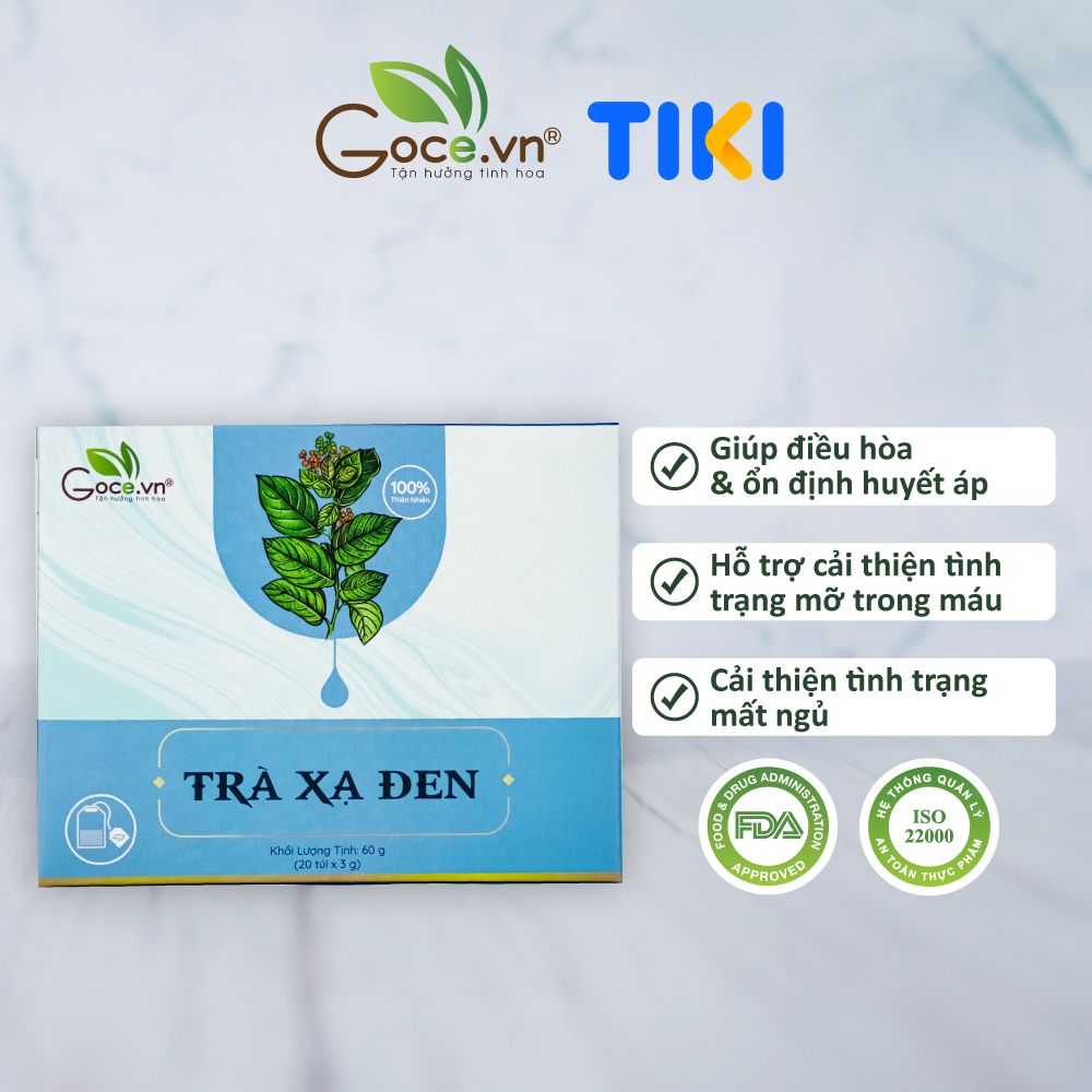 Trà xạ đen túi lọc Goce - Tốt cho gan, ổn định huyết áp