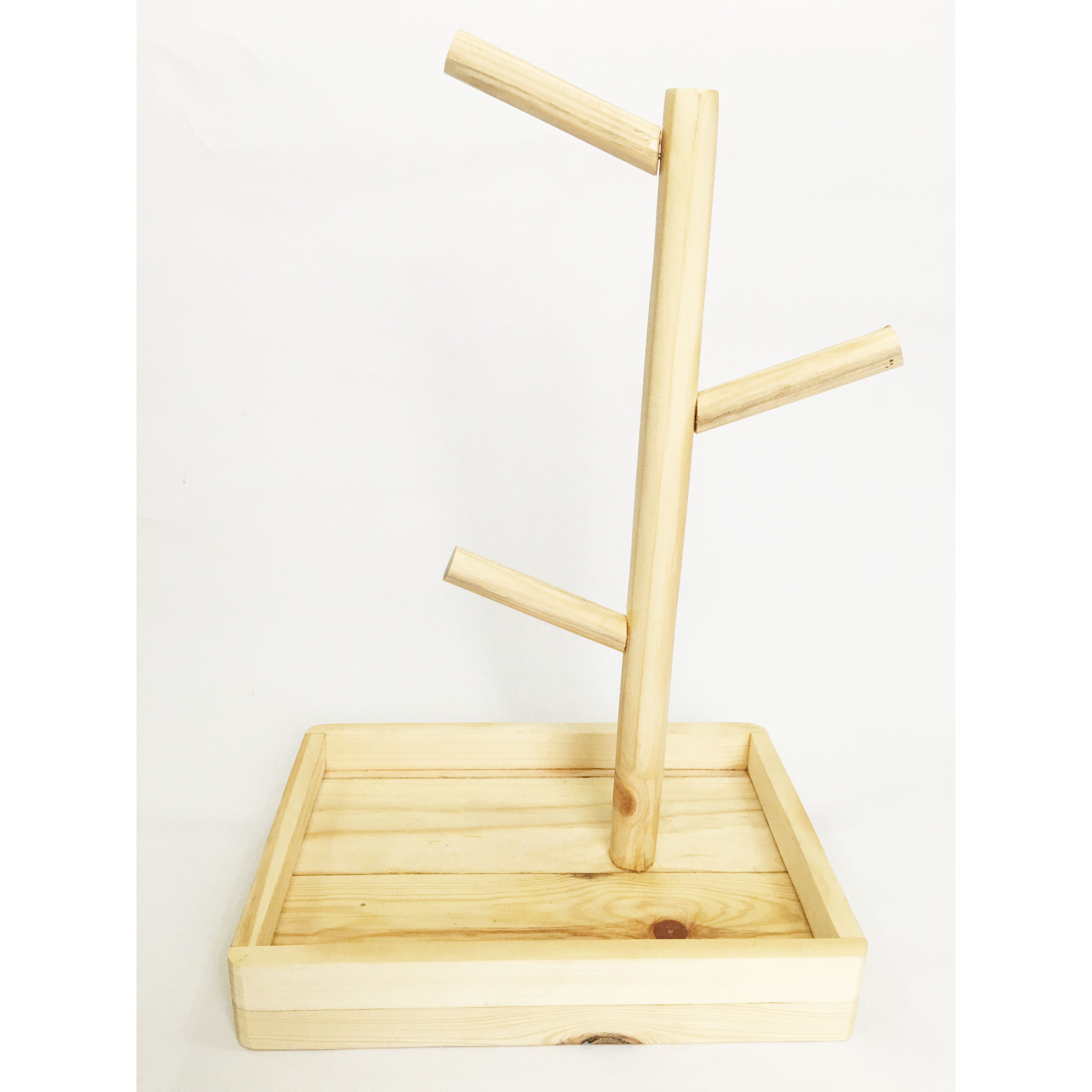Giá gỗ tiện ích, Khay gỗ để bàn, Kệ đựng văn phòng phẩm đa năng bằng gỗ tự nhiên 22x15x32cm