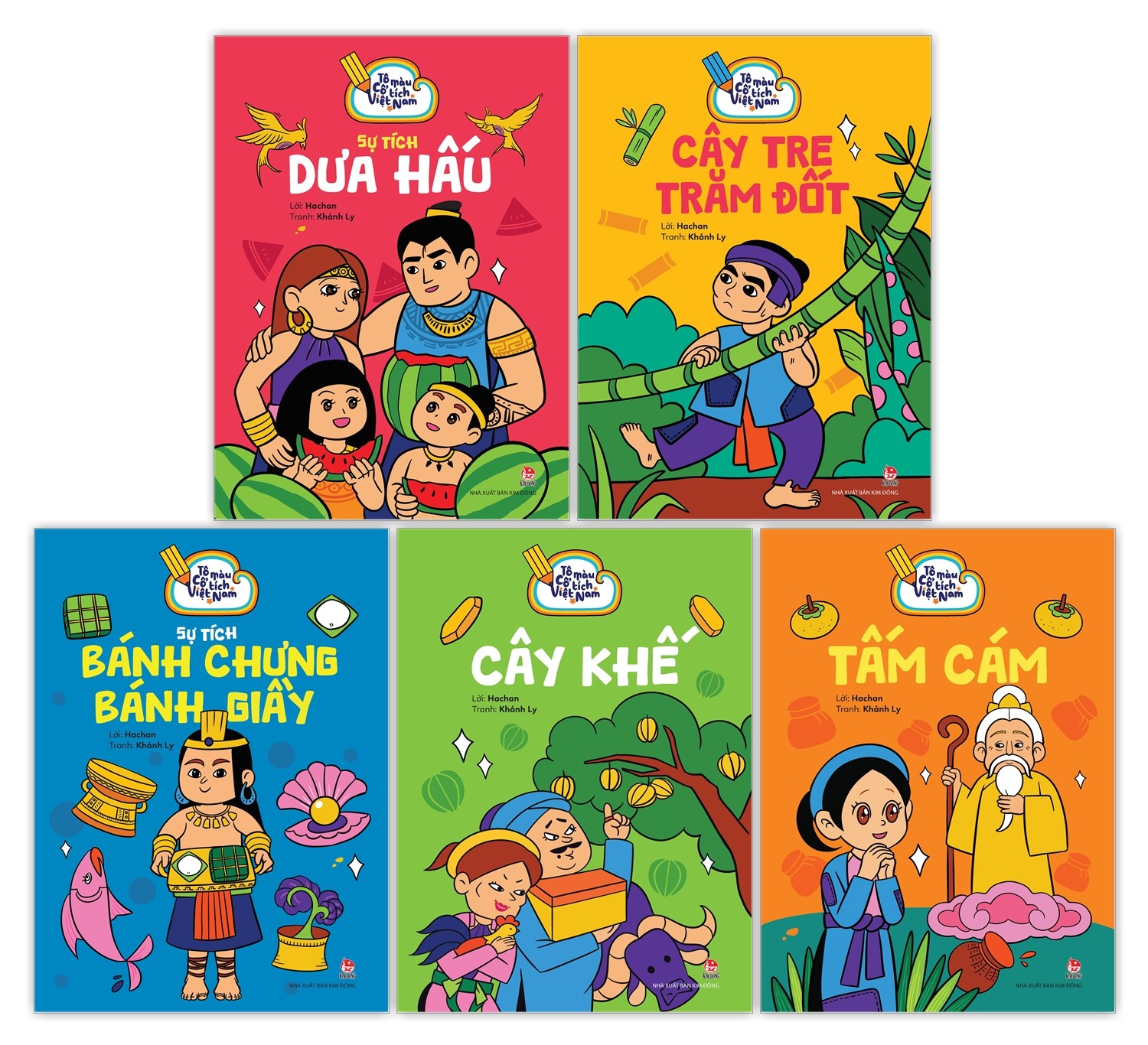 Combo Tô Màu Cổ Tích Việt Nam (5 Cuốn)