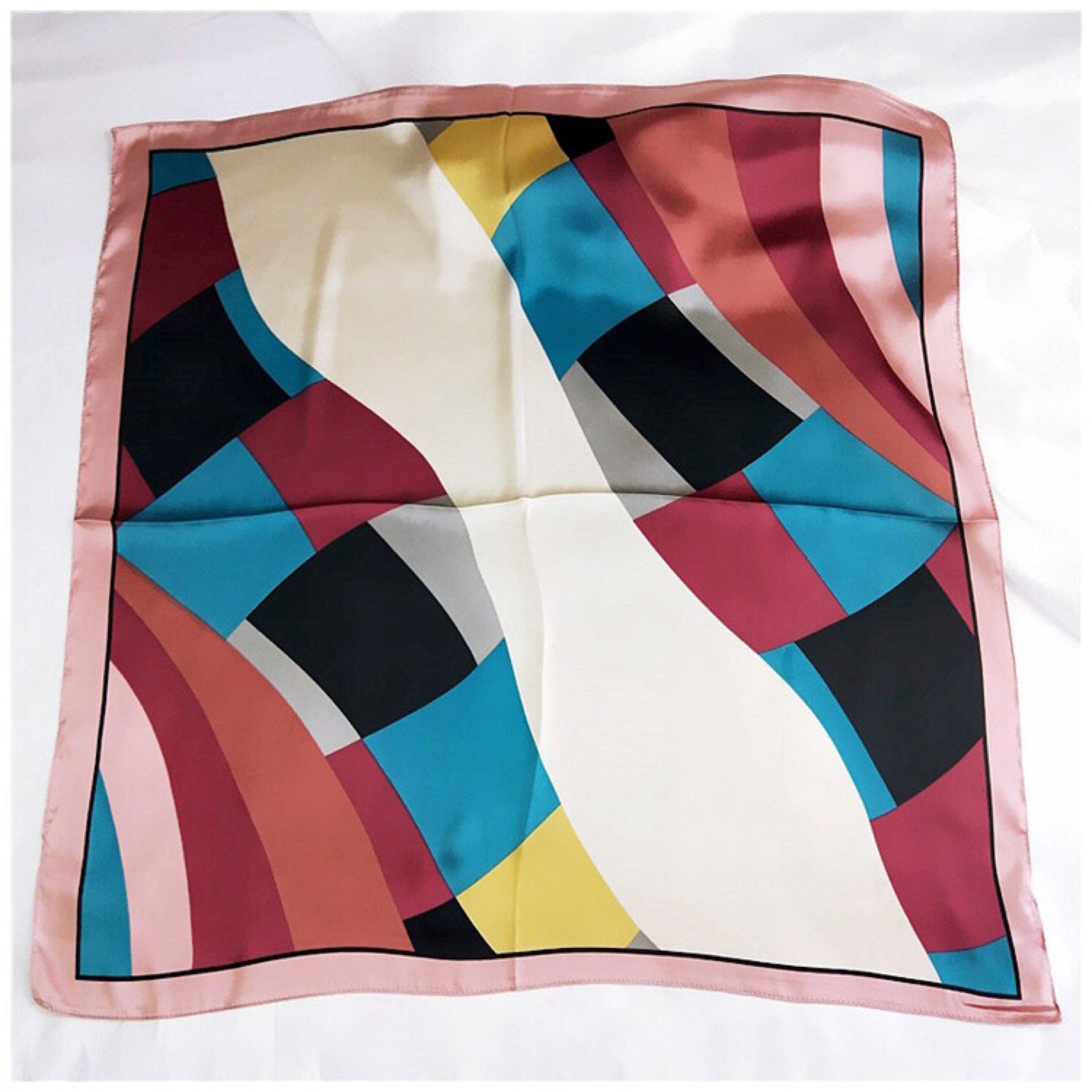 Khăn choàng cổ khăn turban lụa vuông size 70x70cm - Mã 7029