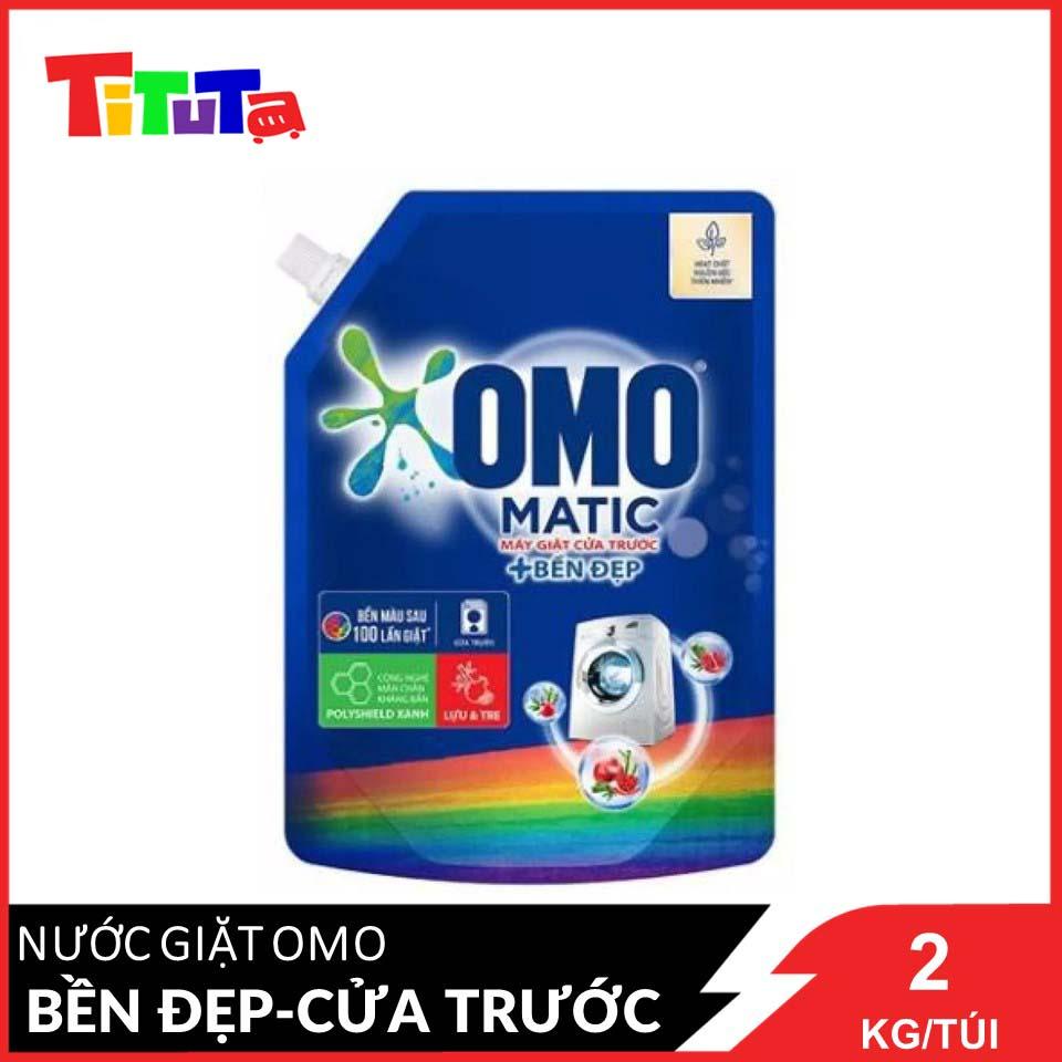 Nước giặt OMO Cửa trước Bền Đẹp 2kg