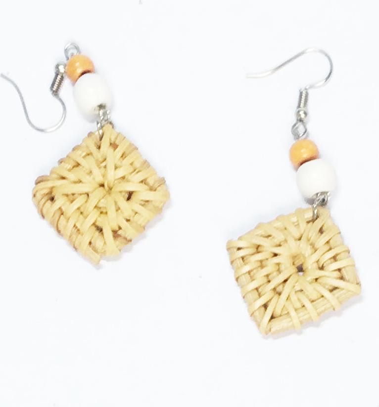 Combo 3 Bông tai mây tre đan handmade với 3 mẫu khác nhau