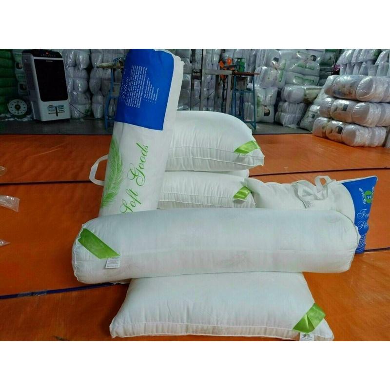 Giá Sỉ Gối Nằm /Gối Ôm Lông Vũ Microfiber Cao Cấp 100% Cotton Thoáng Mát, Mềm Mịn, Có Khả Năng Thấm Hút Mồ Hôi Tốt