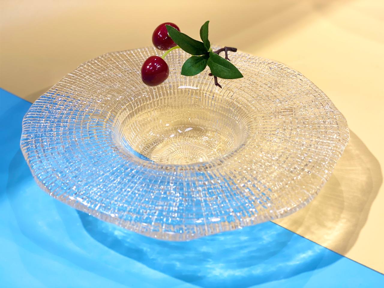 Đĩa tròn IVV Diamante’ Piatto trắng 21cm Hàng chính hãng