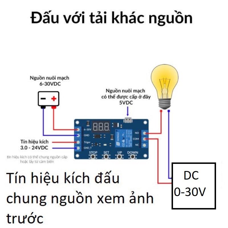 Mạch tạo trễ 0-999 phút dùng Relay JZ-801/M421 , Mạch hẹn giờ 5V-30V đóng ngắt thiết bị # linh kiện điện tử