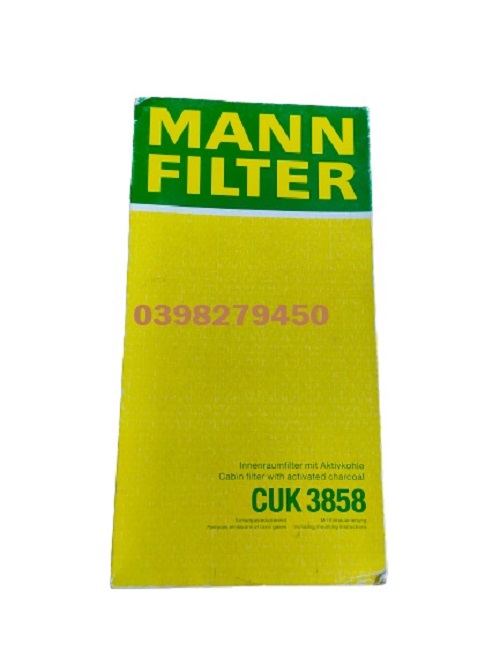 LỌC GIÓ ĐIỀU HÒA MANN FILTER CHO MERCEDES BENZ CUK3858 (MÃ: 901 830 04 18; A 901 830 04 18; A 901 830 04 18 64)