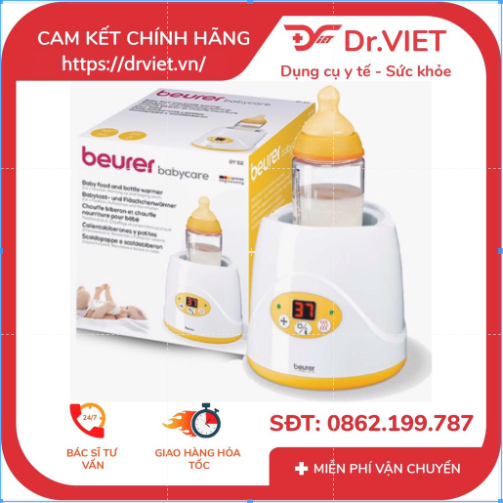 Máy hâm nóng bình sữa cho bé Beurer BY52 bảo quản sữa tốt giữ nguyên chất dinh dưỡng nhập khẩu Đức bảo hành 24 tháng