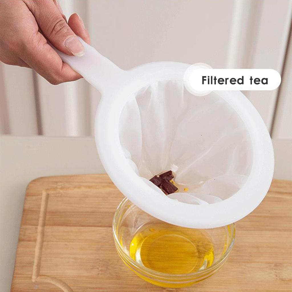 2xFine Mesh Strainer Coffee Juice Food Sieve Mesh Strainer Filter MultiPurpose