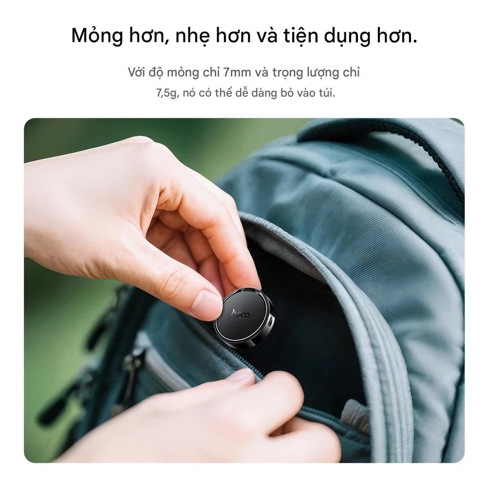 Thiết bị định vị thông minh không dây HOCO E96A Busca dành cho Android Hỗ trợ Google Find My Network chống thất lạc chìa khóa, ví tiền, xe, hành lý - Hàng chính hãng