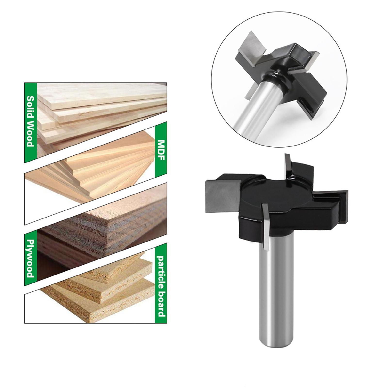 12mm Shank Carbide Planer Router Bits 2" Cutting Diameter Woodworking Tools