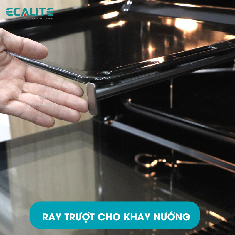 Lò Nướng Âm Tủ Ecalite EOV-JA7060BL - 70L - 9 Chức Năng Nướng - Điều Khiển Cảm Ứng - Hàng Chính Hãng