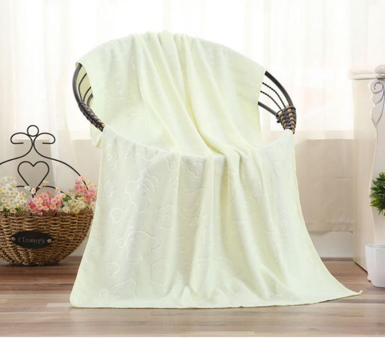 Khăn Tắm Xuất Nhật Khổ Lớn Siêu Mềm Mại Họa Tiết In Chìm 140x70cm