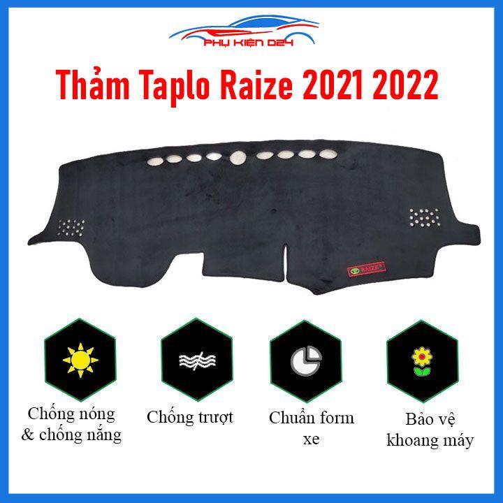 Thảm taplo Raize 2021-2022-2023 chống nóng chói mắt mở rộng tầm nhìn khi lái xe