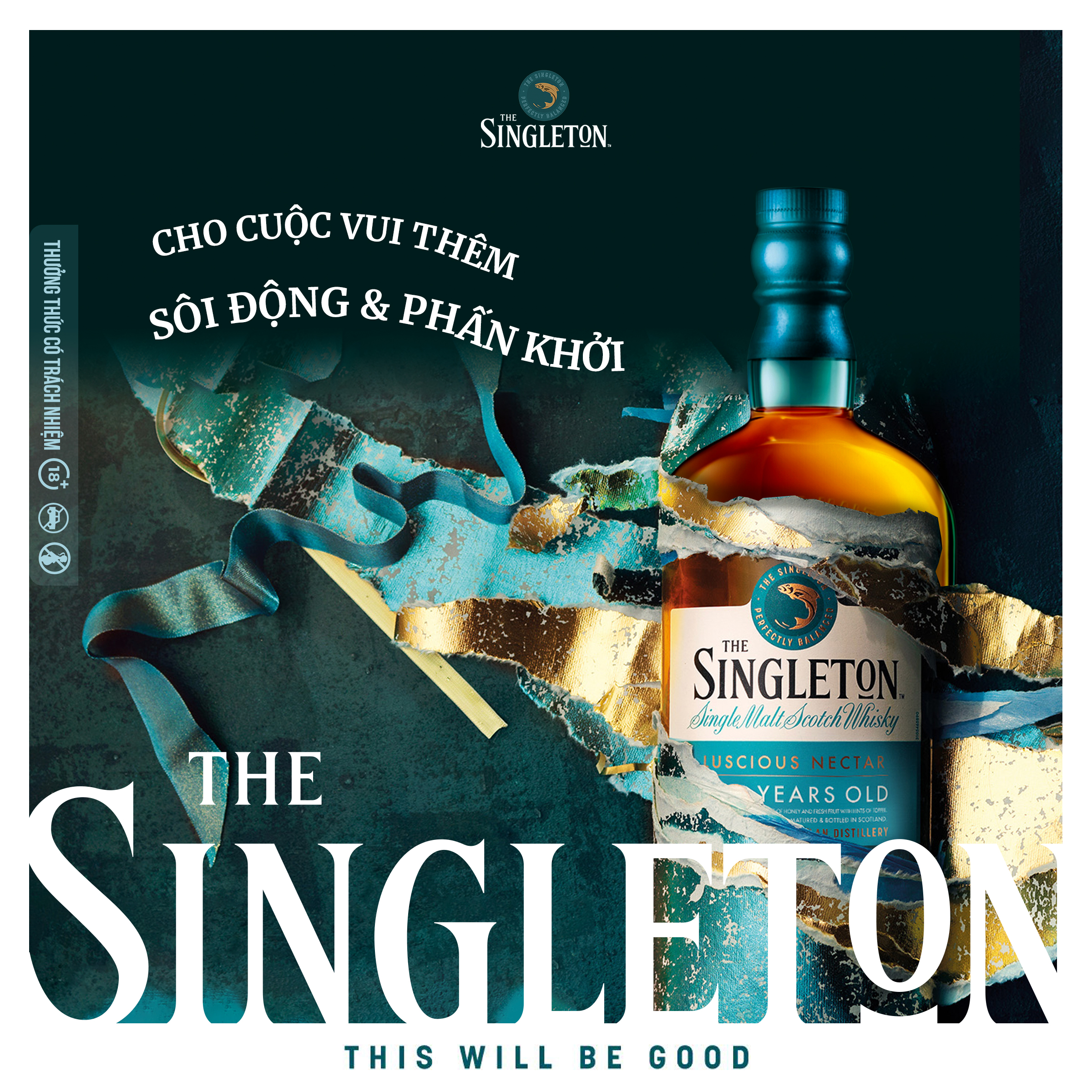 Rượu The Singleton 12 Y.O Single Malt Scotch Whisky 40% 700ml [Kèm Hộp] - Hương Vị Trái Cây