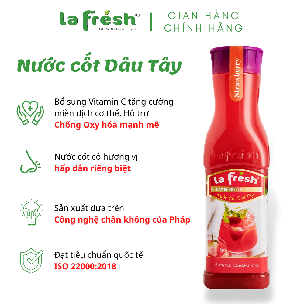 Nước Cốt Dâu Tây La Fresh