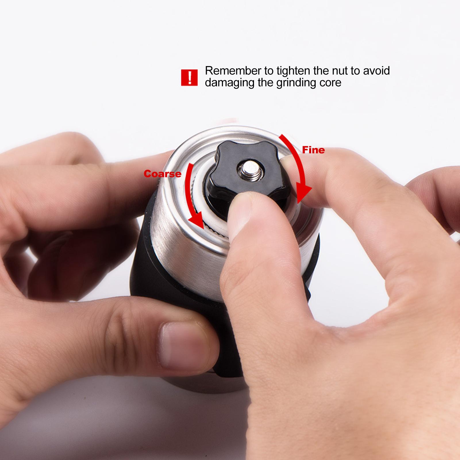 Máy xay cà phê Burr Mill bằng tay,chất liệu thép không gỉ có thể điều chỉnh