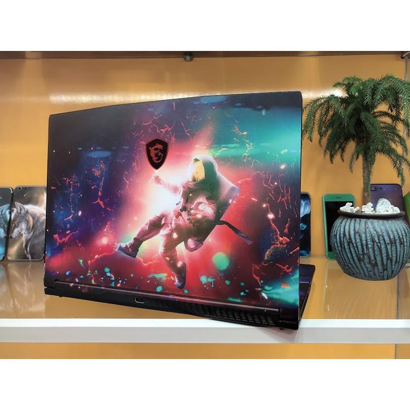 Skin dán Laptop MSI màu đen sần (inbox mã máy cho Shop)