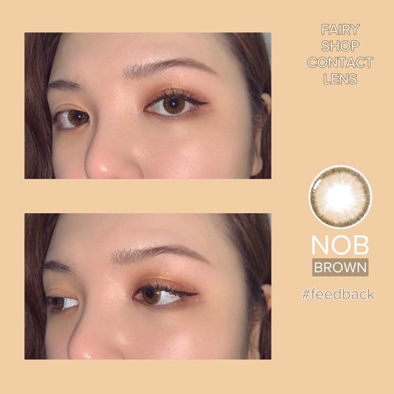 Áp tròng NOB BROWN 14.2mm - Kính Áp Tròng FAIRY SHOP CONTACT LENS