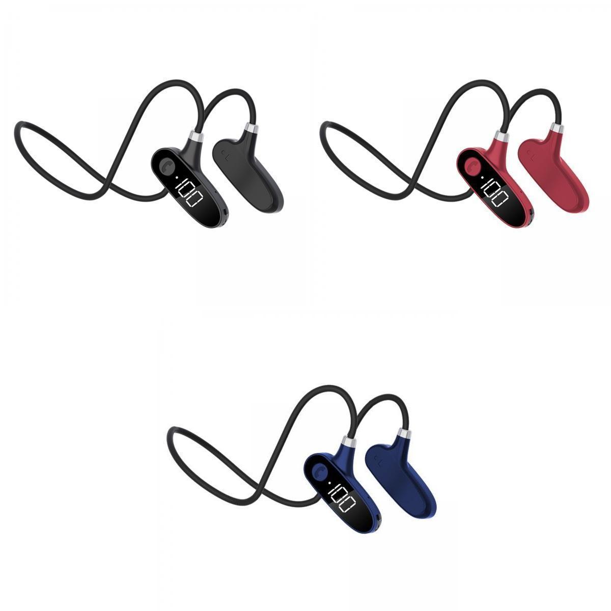 Sports Bone Conduction Headphones Bluetooth Earphones HIFI Sound Sweatproof