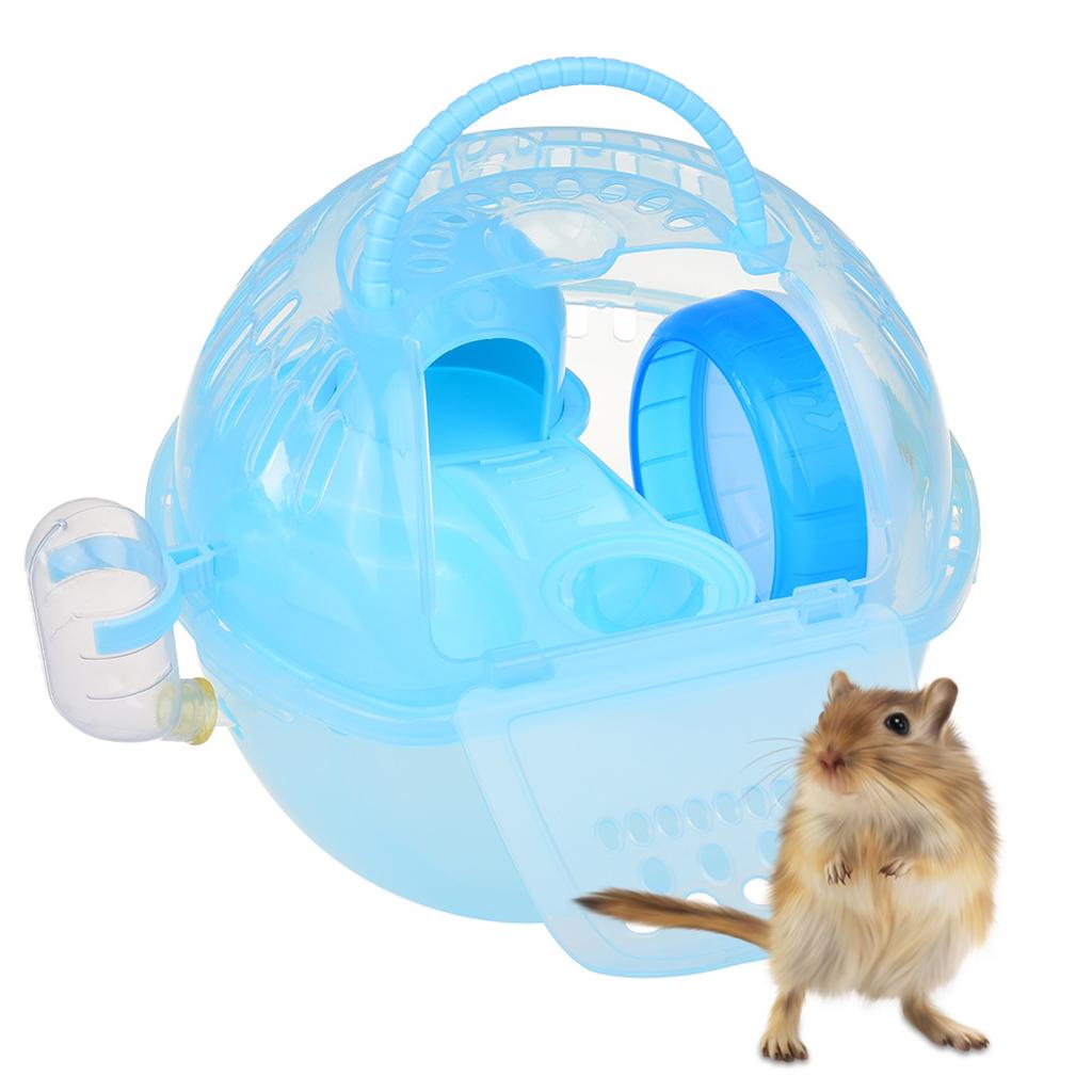 Pet Hamster Portable Travel Carrier for Dwarf Gerbils Mice Small Animal