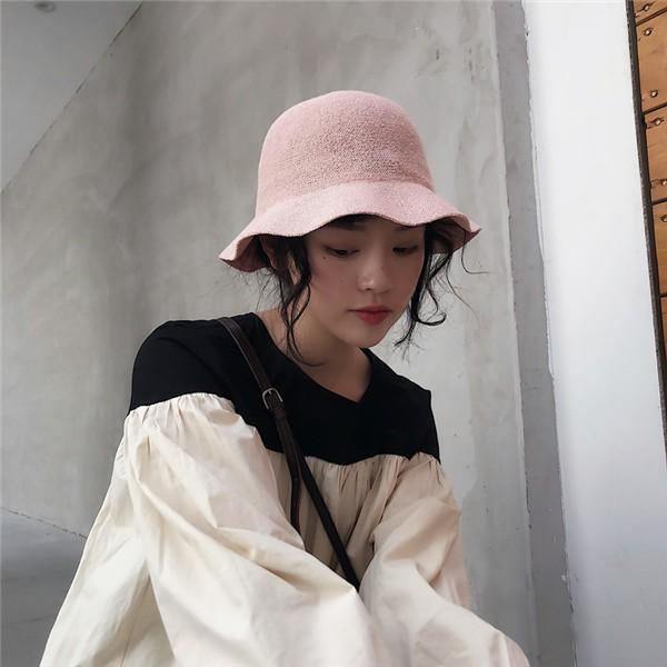 Nón cói ulzzang vành lượn sóng