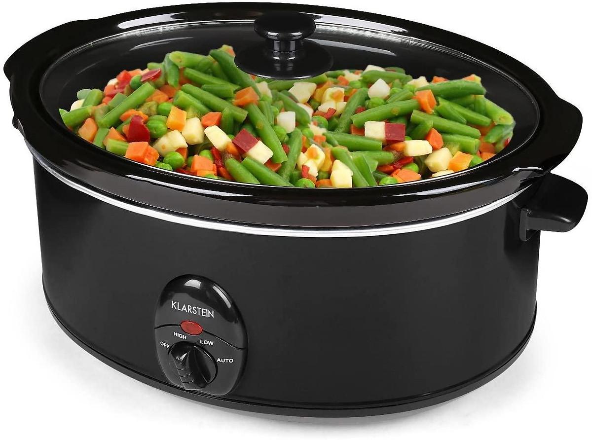 Nồi Nấu Chậm Klarstein, Slow Cooker, Nồi Kho Cá, Nồi Ninh Xương, Nồi Nấu Cháo, Nồi Hầm Đa Năng, 6.5.L, 300W, Nhập Đức - Đỏ