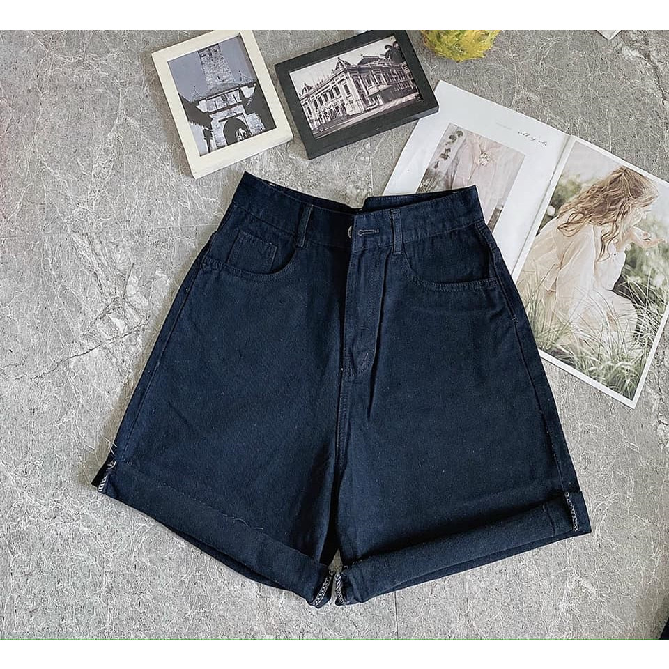 Quần short ngố jean nữ trơn size đại