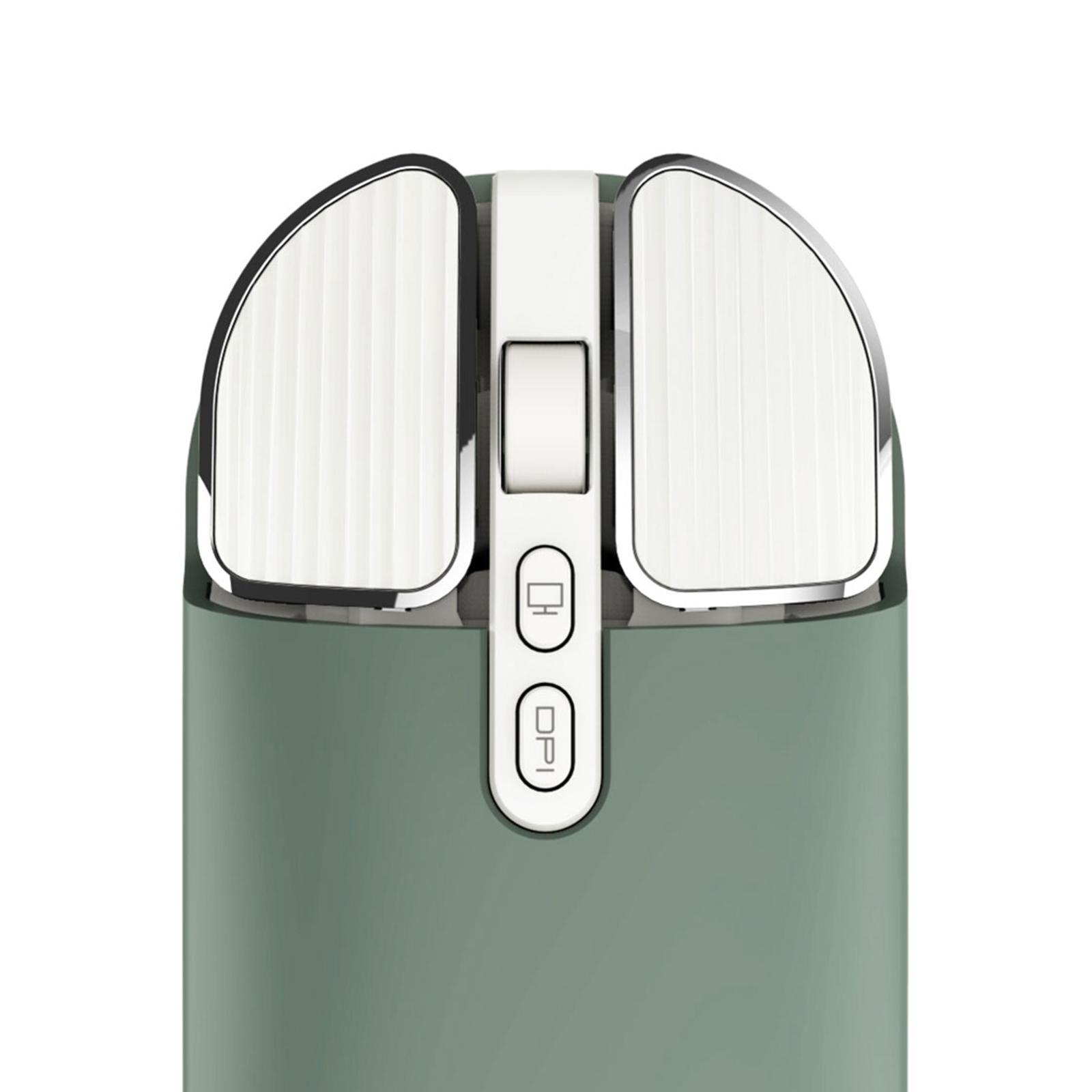 Bluetooth Wireless Mouse 5.1 and 2.4G USB Dual Mode Mouse for Green