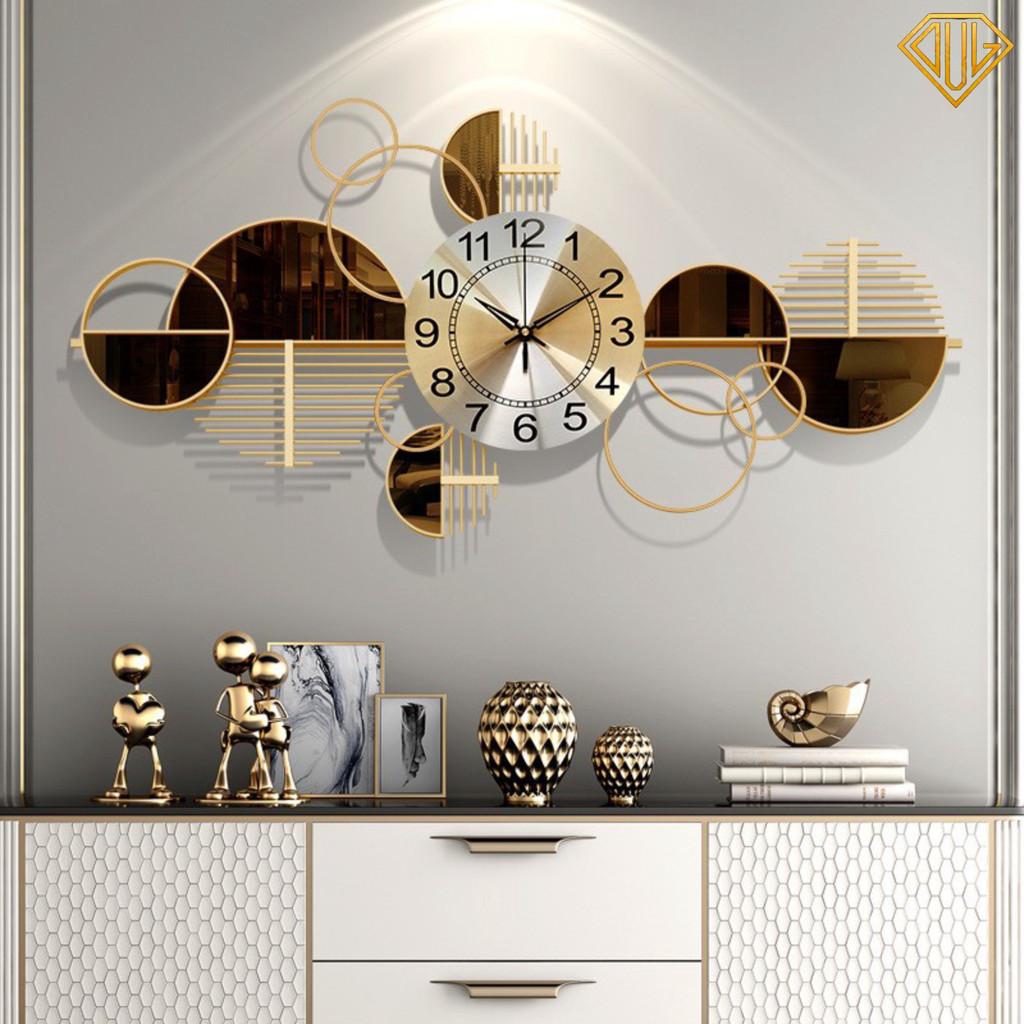 Đồng Hồ Treo Tường Decor Sáng tạo nguyên khối Trang Trí Phòng Khách DVLL