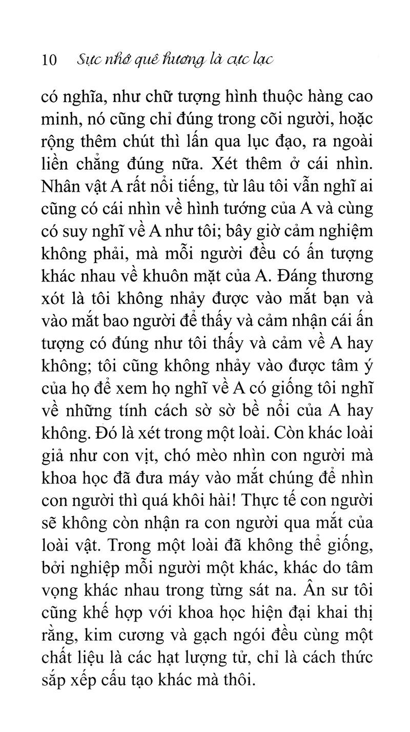 Sực Nhớ Quê Hương Là Cực Lạc