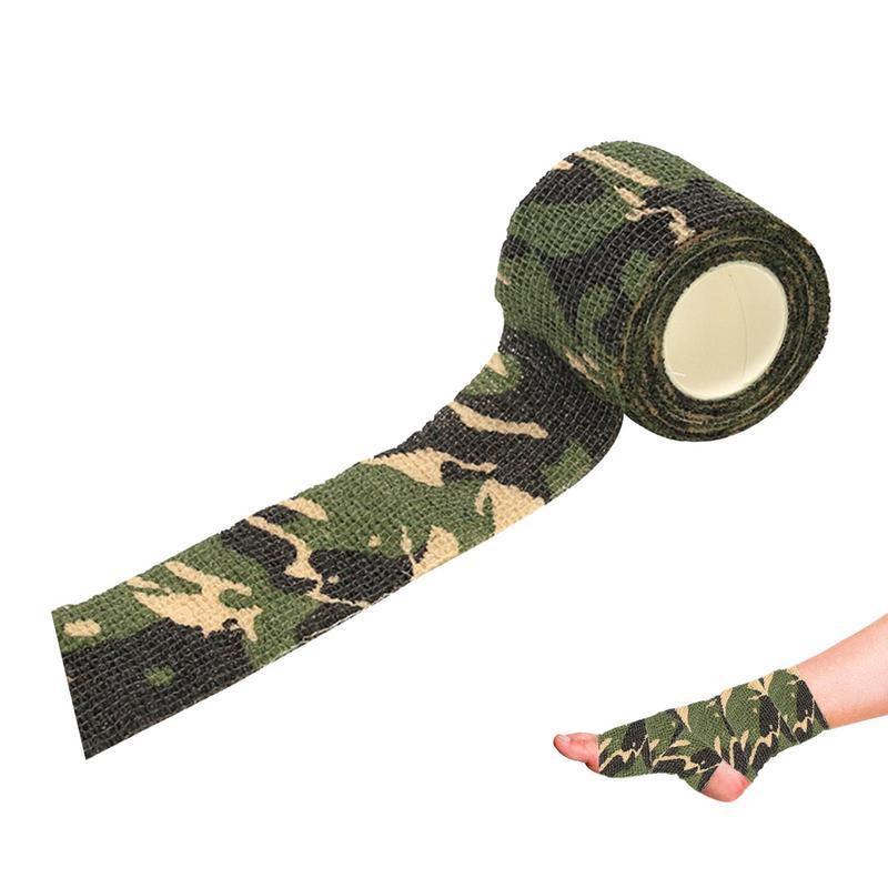 Thể Thao Tự Dính Băng Thun Bọc Thoáng Khí Băng Keo Elastoplast Băng Thun Cho Chấn Thương Ngón Tay Cổ Tay Mắt Cá Chân Viện Trợ Color: Camouflage