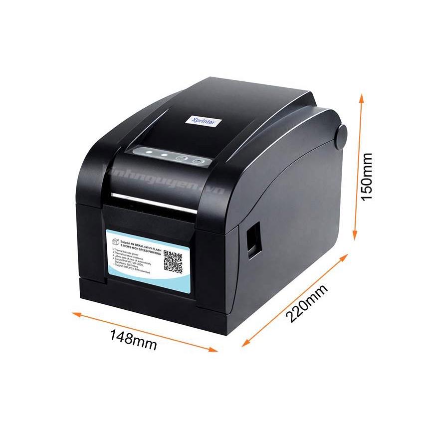 Máy in mã vạch Xprinter XP-350BM Hàng Chính Hãng