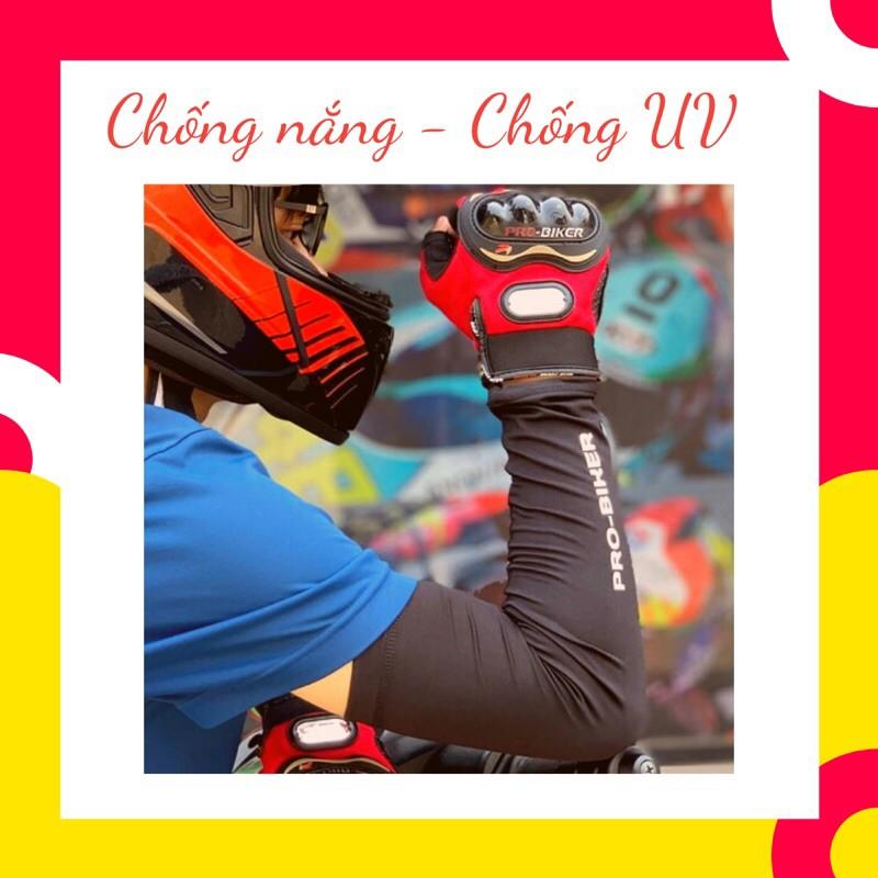 Găng tay bao cánh tay thun lạnh chống nắng UV Pro-Biker