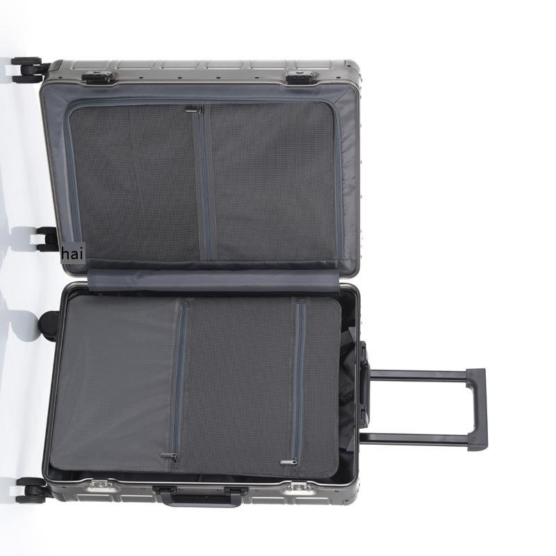 Khuyến mại mới hoàn toàn bằng hợp kim nhôm vali kinh doanh vali nam sinh viên mật khẩu hộp nữ xe đẩy trường hợp bánh xe nội trú trường hợp