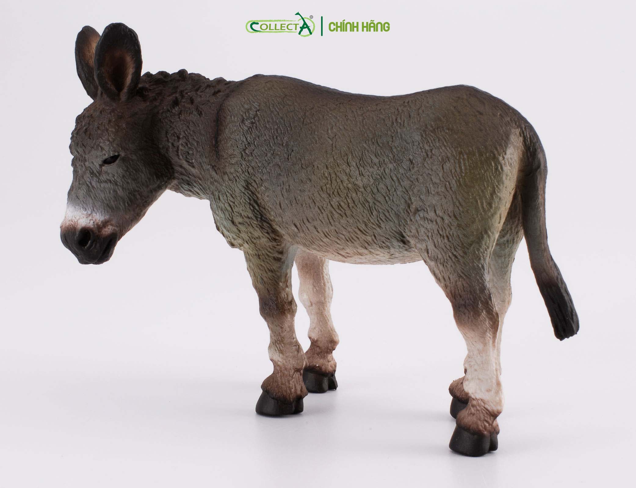 Mô hình thu nhỏ: Lừa - Donkey (Grey), hiệu: CollectA, mã HS 9650100[88115] -  Chất liệu an toàn cho trẻ - Hàng chính hãng