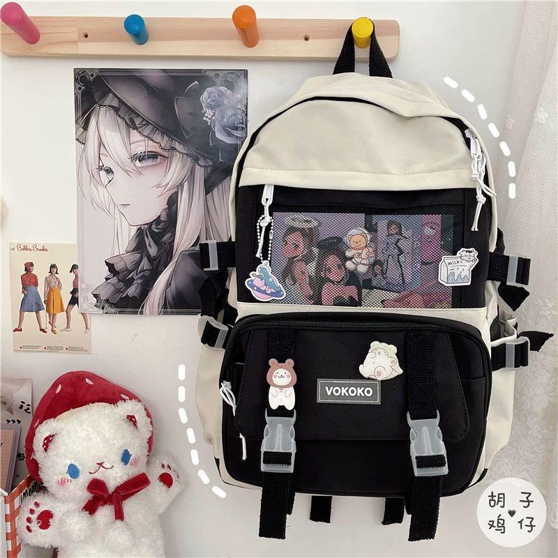 Balo thời trang nam nữ ulzzang zaoho balo đi học đi chơi Mar mibag 2 khoá