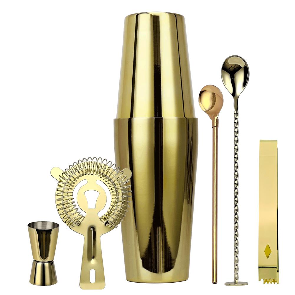 Bộ 6 Dụng Cụ Làm Cocktail Bằng Thép Không Gỉ