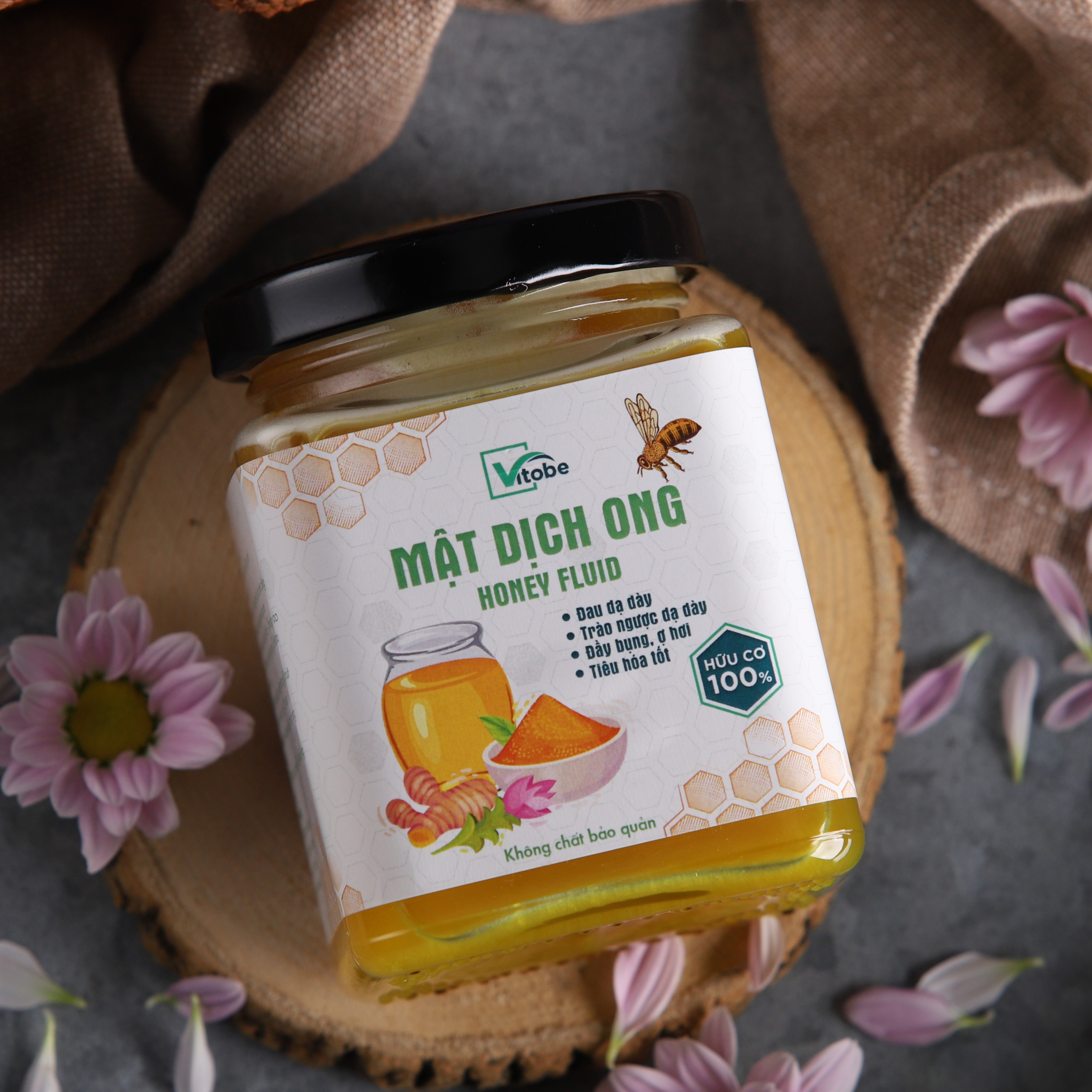 Mật Dịch Ong Vitobe - Mật ong nghệ sữa chúa - chuyên dùng cho dạ dày -