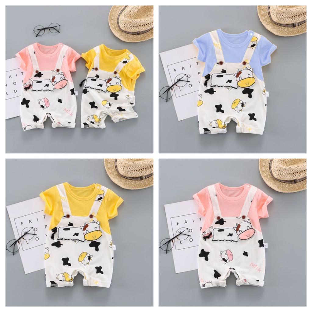 Bộ body đùi ngắn tay bodysuit cho bé trai bé gái sơ sinh - quần áo trẻ em ngắn tay vải cotton cực mềm mại