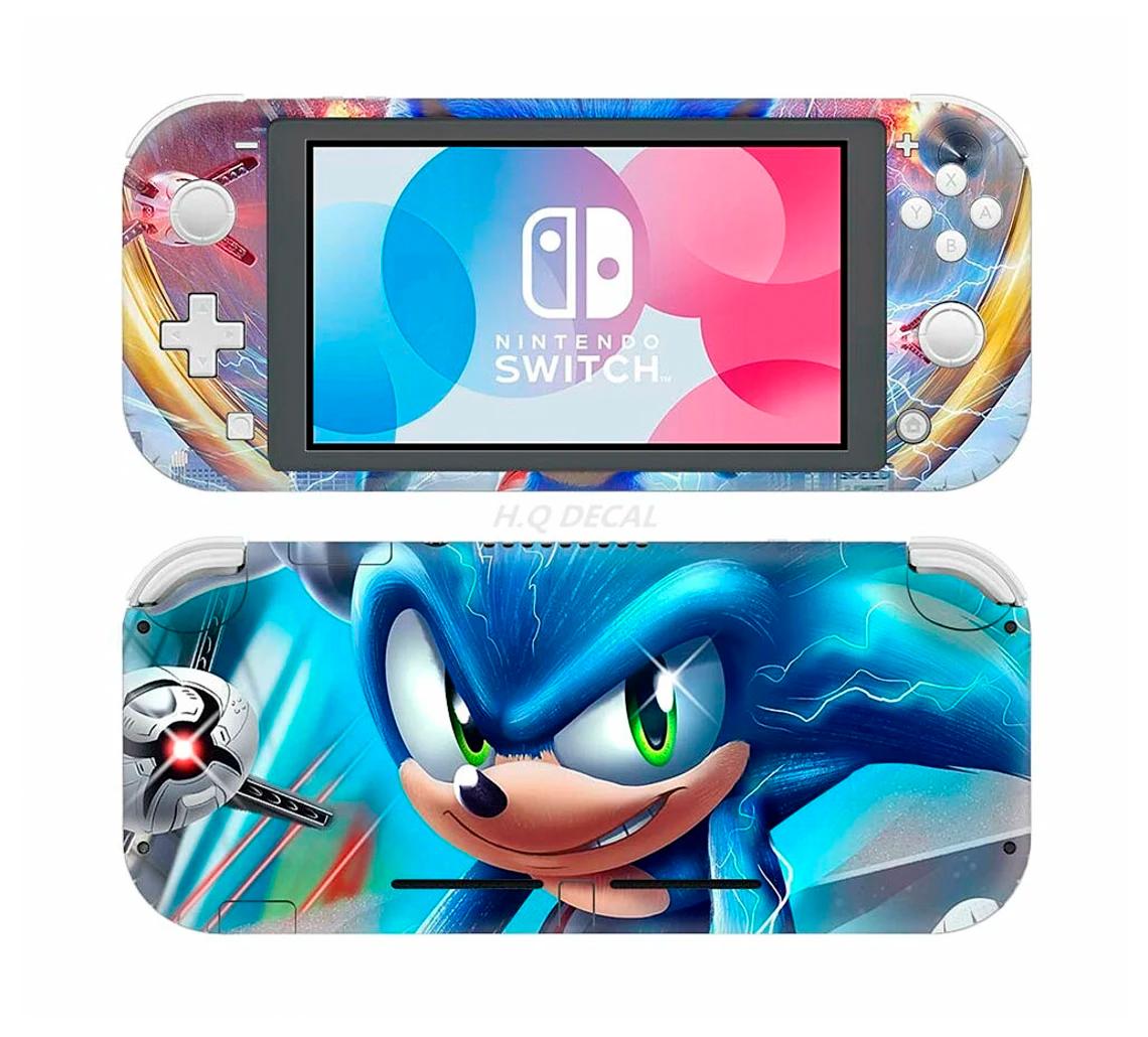 Skin decal dán Nintendo Switch Lite mẫu Sonic (dễ dán, đã cắt sẵn)