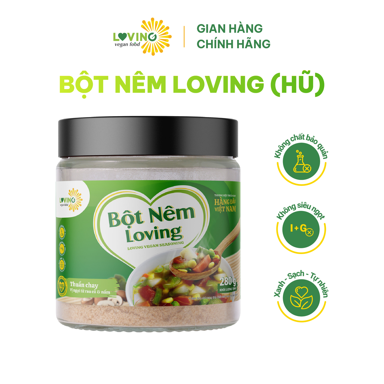 Bột Nêm Loving Thuần Chay hũ 280gram