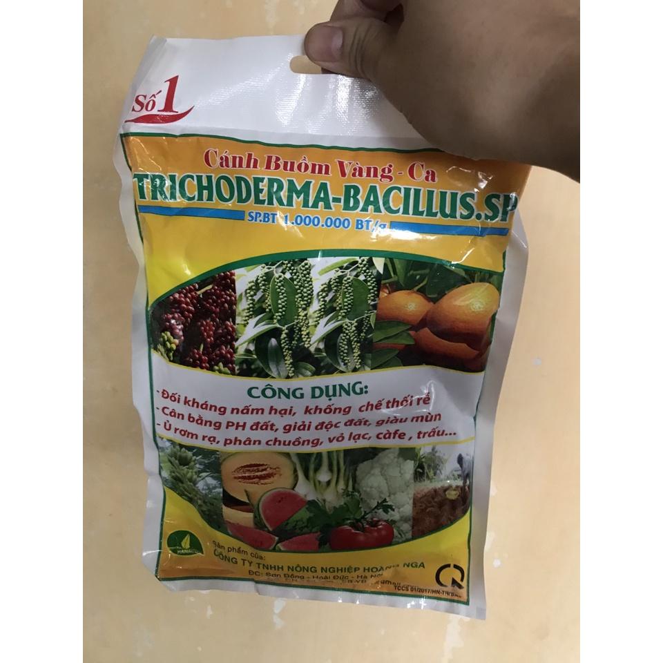 Chế phẩm sinh học TRICHODERMA Cánh Buồm Vàng 1KG - Ủ Phân chuồng, Đối kháng nấm có hại, giải độc cho đất ,giàu mùn