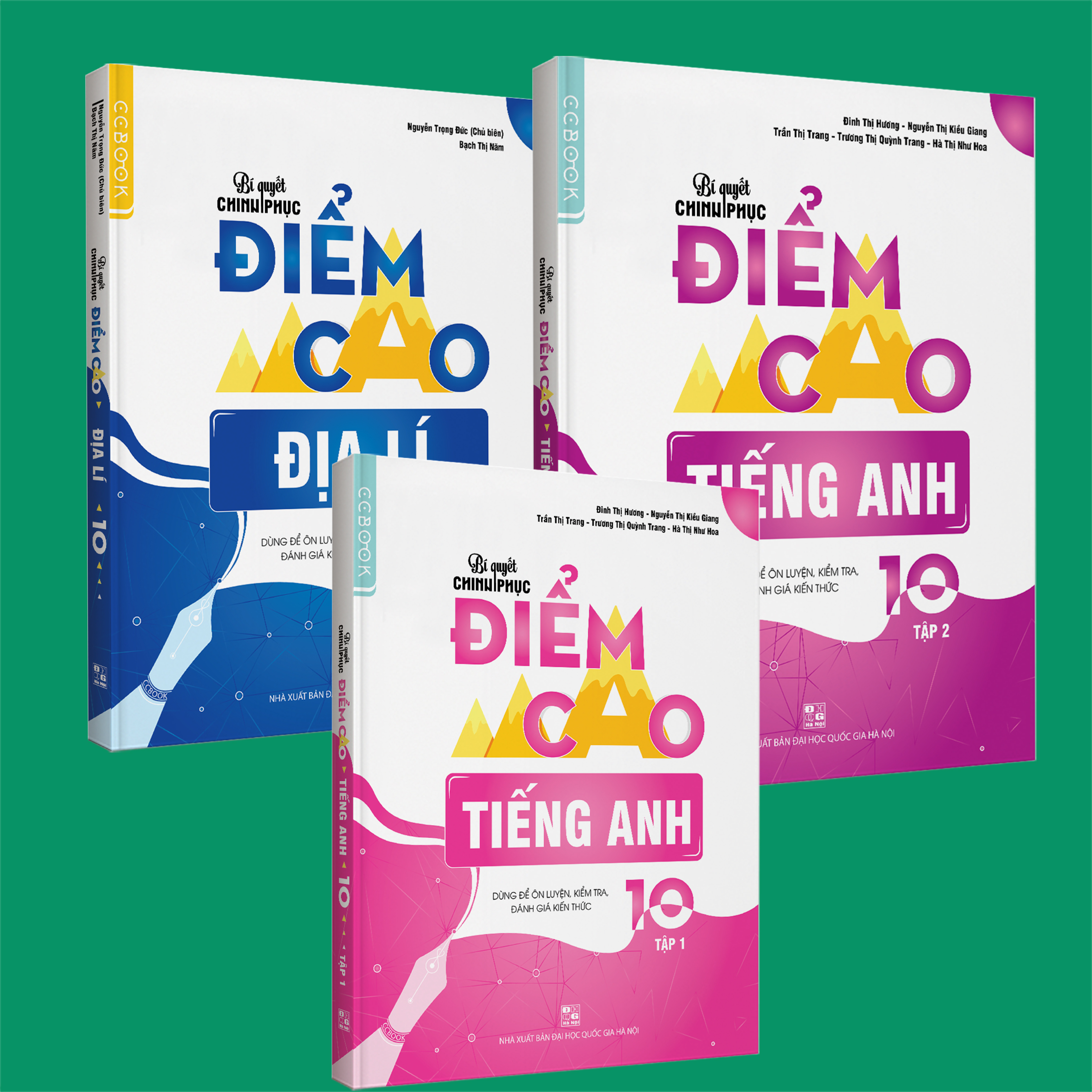 Combo Bí quyết chinh phục điểm cao Tiếng anh 10 (tập 1 + tập 2) + Địa lí 10