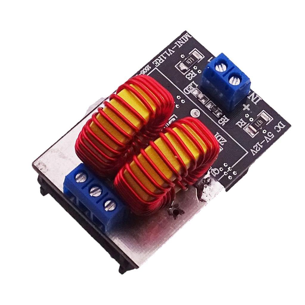 120W ZVS Induction Heating Board High Voltage Generator Heater Coil DC5-15V